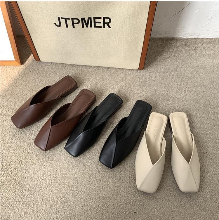 Stylish Chocolate Flat style slippers LT210617