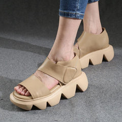 Summer Chocolate Walking Sandals Platform Peep Toe Sandals XZ-LX210624