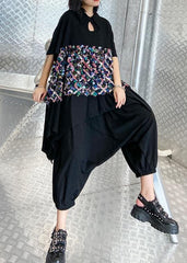 Summer black suit female temperament fashion sequined top harem pants two-piece AT-SDL200812