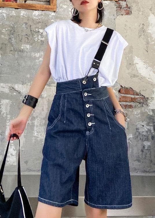 Summer denim blue back with button five pants AT-LPTS210609