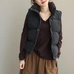 Thicken Warm Casual Waistcoat Women Casual Winter Tops CTS181127