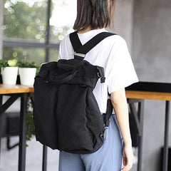 Unique Robes Boho black Canvas Square Backpack BGS200801