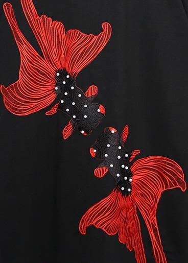 Unique black printing Cotton Wardrobes plus size Fabrics o neck European short Summer Dresses AT-SDM190411