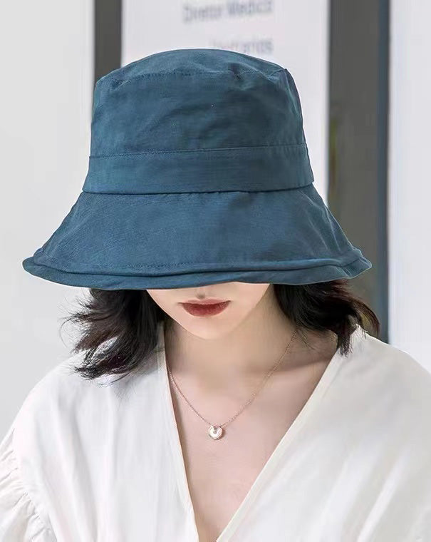 2022 Cute Yellow Cotton Flat Top Bucket Hat dylinoshop