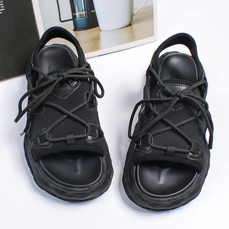 White Faux Leather Walking Sandals Cross Strap Water Sandals AT-LX210628