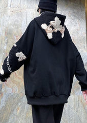 Winter black Christmas design clothes o neck plus size knit sweat tops AT-NCT201217