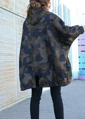 Women camouflage fine Coats Photography high neck Button Down fall coats AT-CTS201022