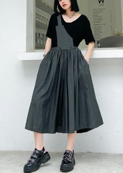 Women's summer plus size casual fashion unilateral strap skirt skirt + T-shirt two-piece suit AT-SDM200623