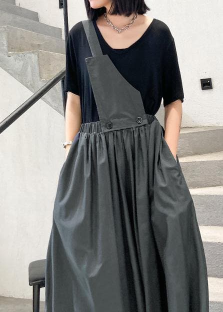 Women's summer plus size casual fashion unilateral strap skirt skirt + T-shirt two-piece suit AT-SDM200623