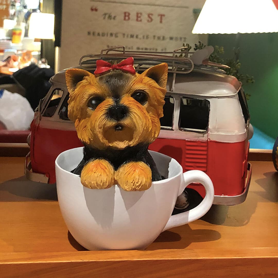 Teacup Dog Coffee Cup Ornament Feajoy