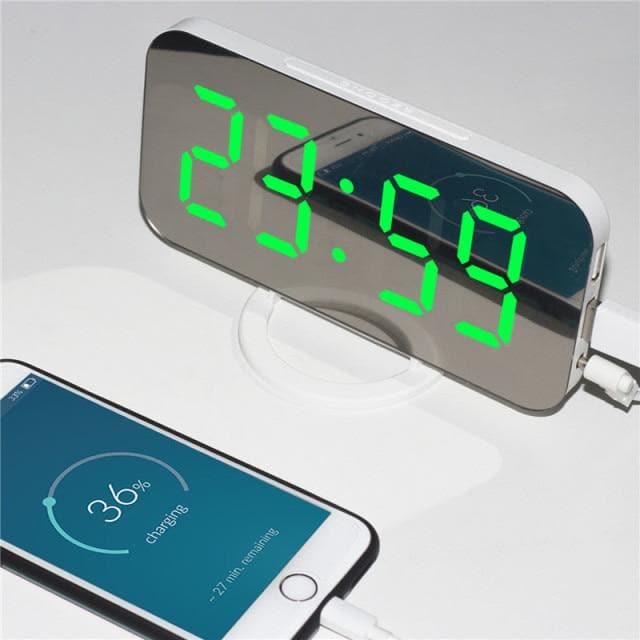 Aesthetic Mirror Alarm Clock DYLINOSHOP