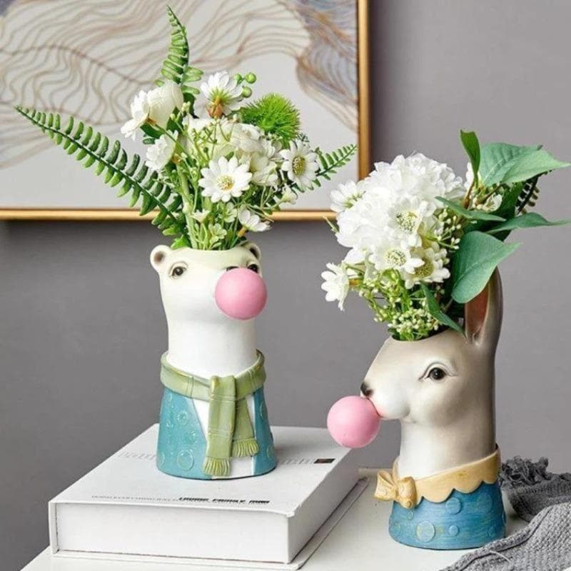 Bubblegum Animal Vase dylinoshop