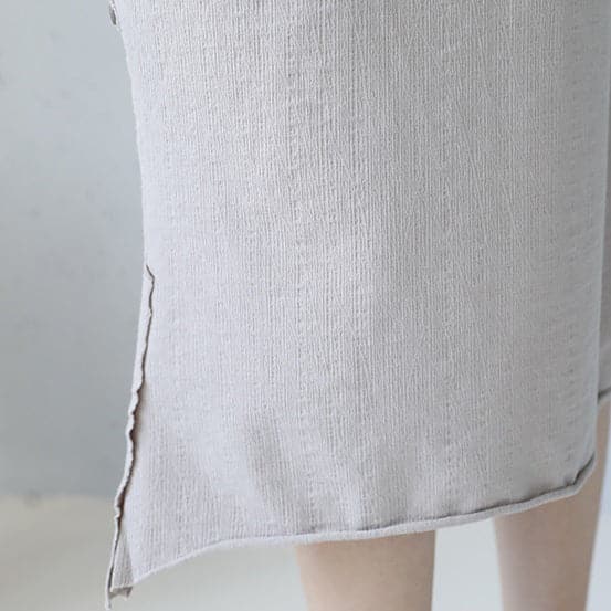 baggy white natural cotton dress oversized cotton clothing dress casual short sleeve o neck cotton dresses SDM180727