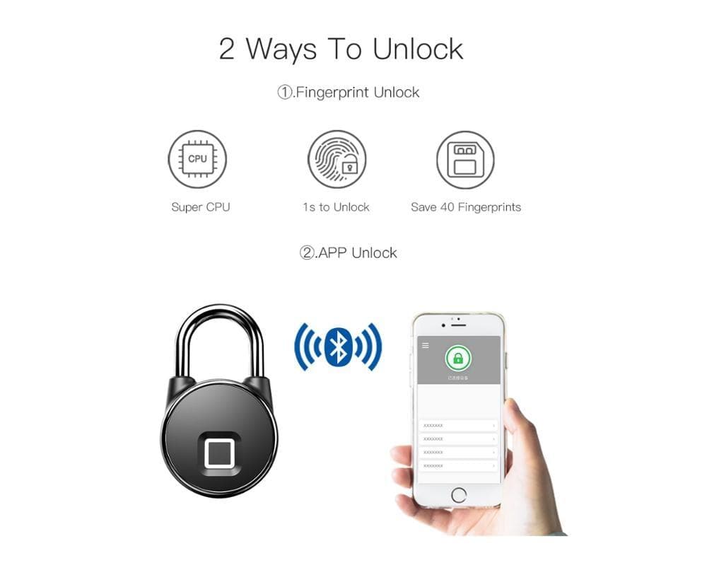 Bluetooth Fingerprint Lock dylinoshop