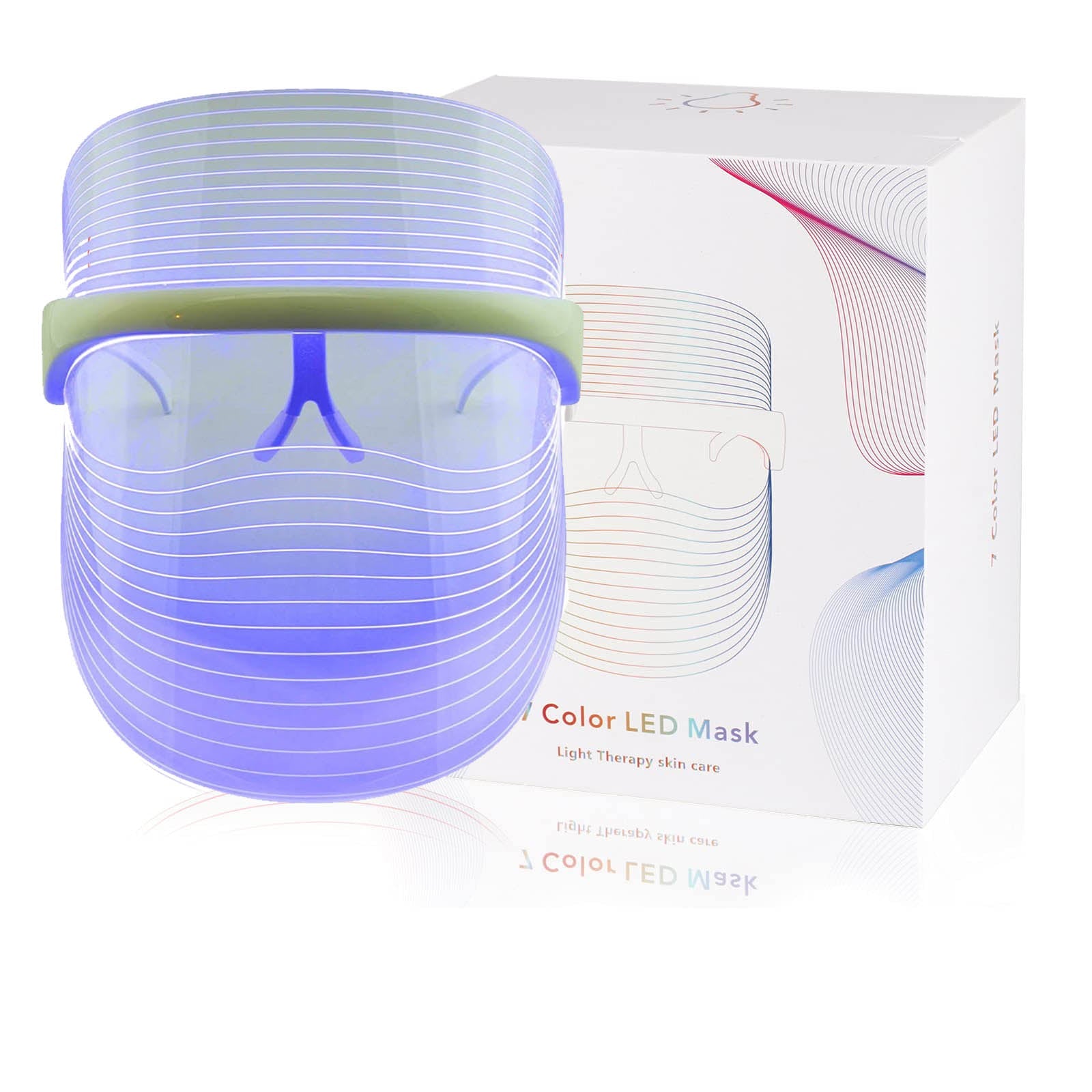 How To Glow 7 Color LED Light Therapy Mask dylinoshop