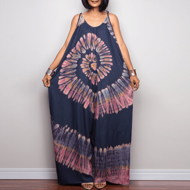 Tie-Dye Harem Overall Buddha Trends