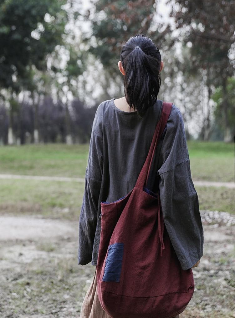 Asymmetrical Linen Shirt | Lotus dylinoshop