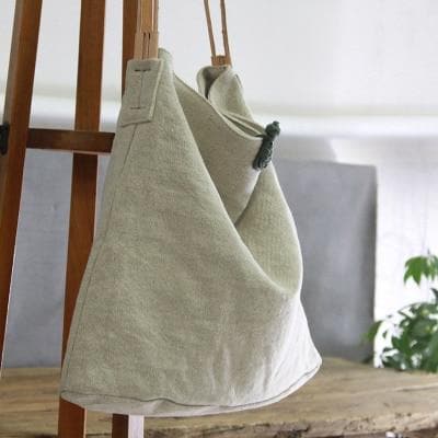 Cotton and Linen Handbag dylinoshop