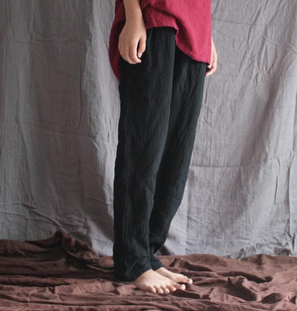 Cotton And Linen Pants | Zen dylinoshop