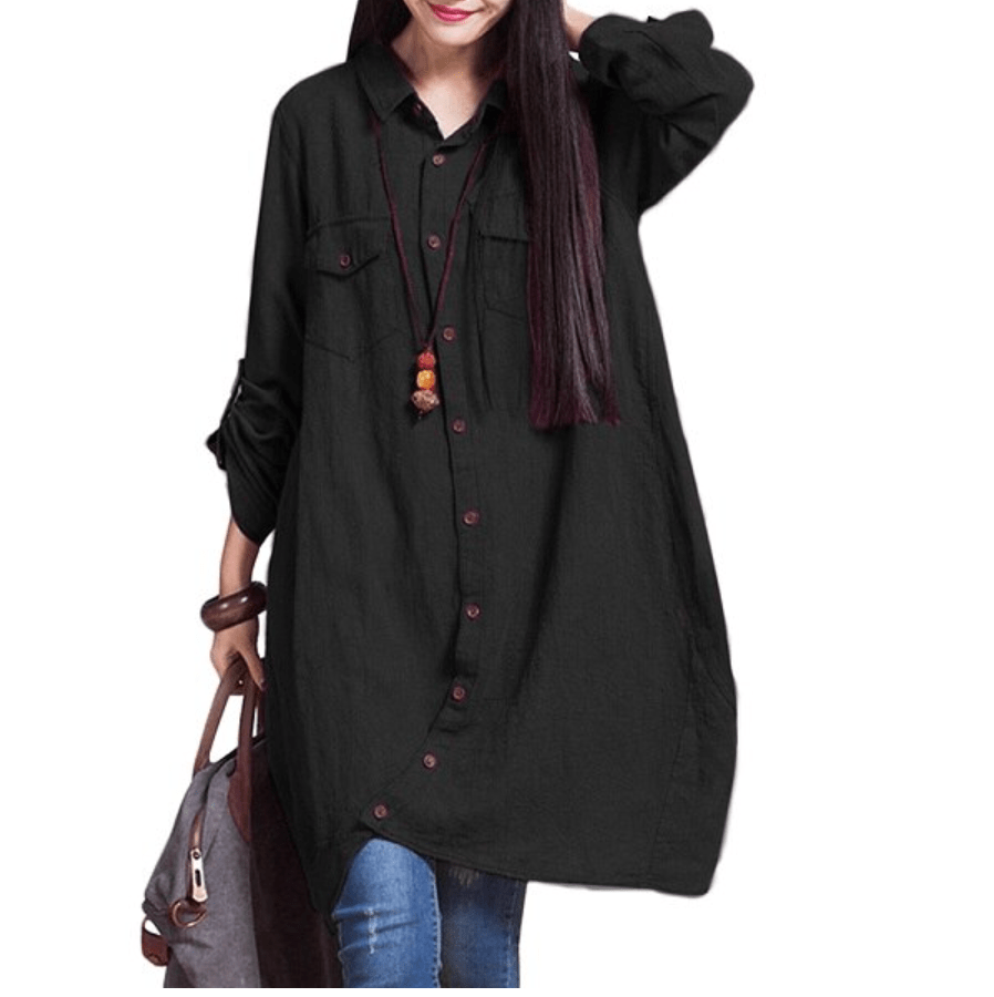 Irina Plus Size Oversized Shirt dylinoshop