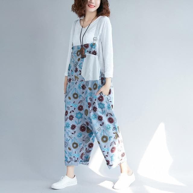 Hippie Dippie Floral Patchwork Overall dylinoshop