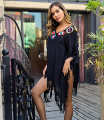 Boho Chic Tribal Tassel Beach Tunic dylinoshop