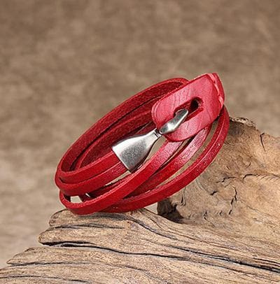 Genuine Leather Layered Bracelet dylinoshop