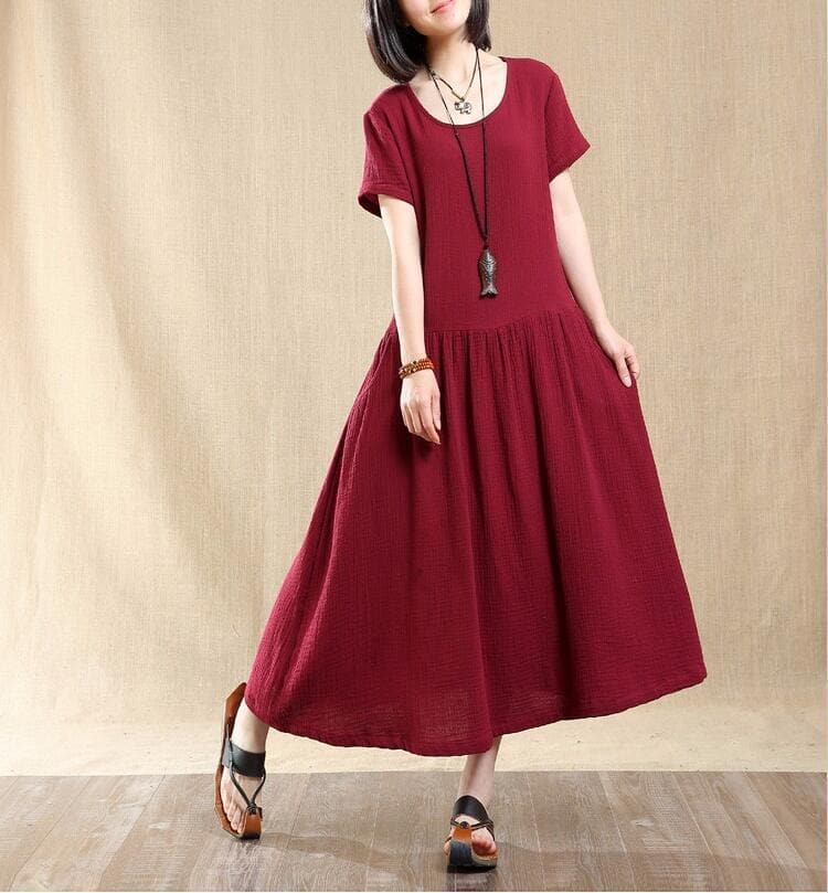 Love Poem Short Sleeve Midi Dress Buddha Trends