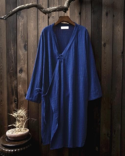 Zen Cotton Linen Long Cardigan  | Zen Buddha Trends