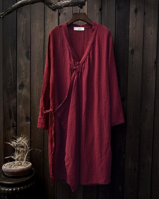 Zen Cotton Linen Long Cardigan  | Zen Buddha Trends