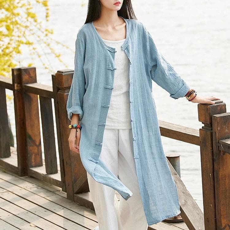 Zen Long Cotton Cardigan  | Zen Buddha Trends