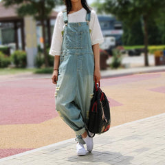 Casual Ripped Denim Overall dylinoshop