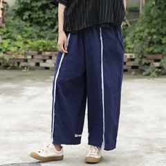 Casual Wide Leg Linen Pants | Lotus dylinoshop