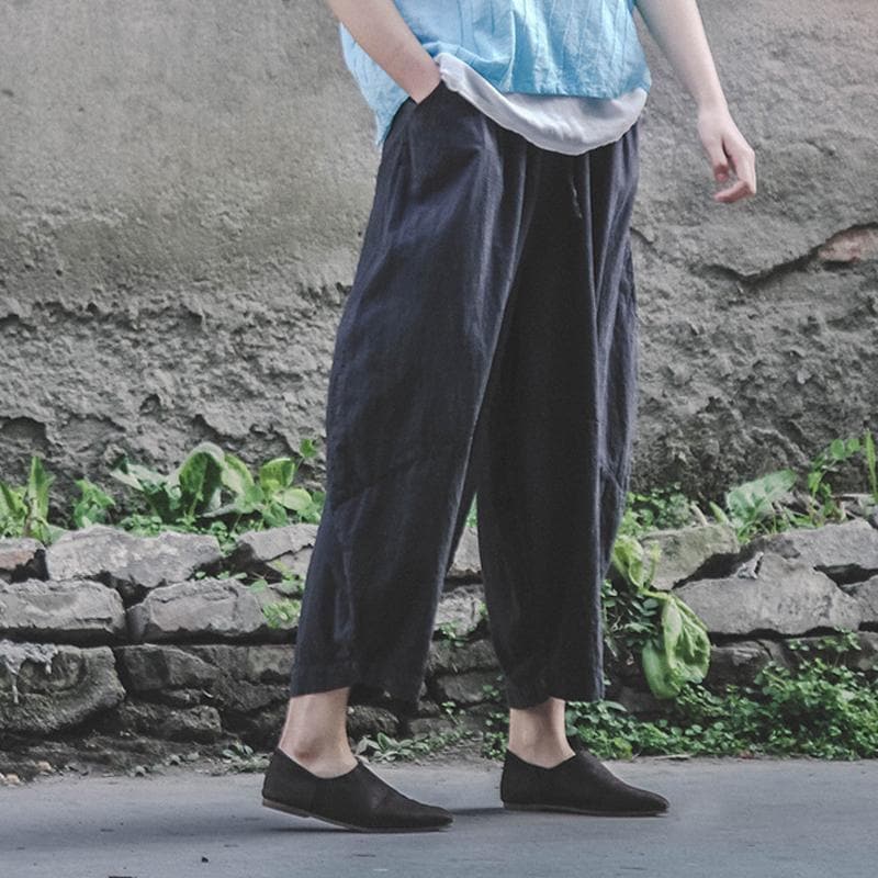 Casual Zen Linen Pants | Lotus dylinoshop