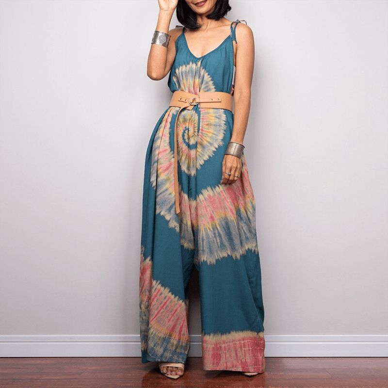 Tie-Dye Harem Overall Buddha Trends