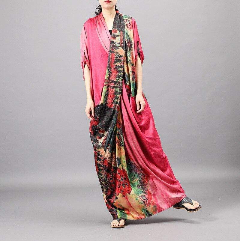 Asia Scenery Colourful Maxi Dress | Nirvana dylinoshop