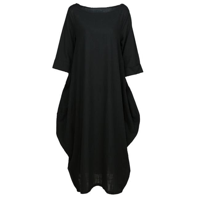 Asymmetrical Oversized Maxi Dress dylinoshop