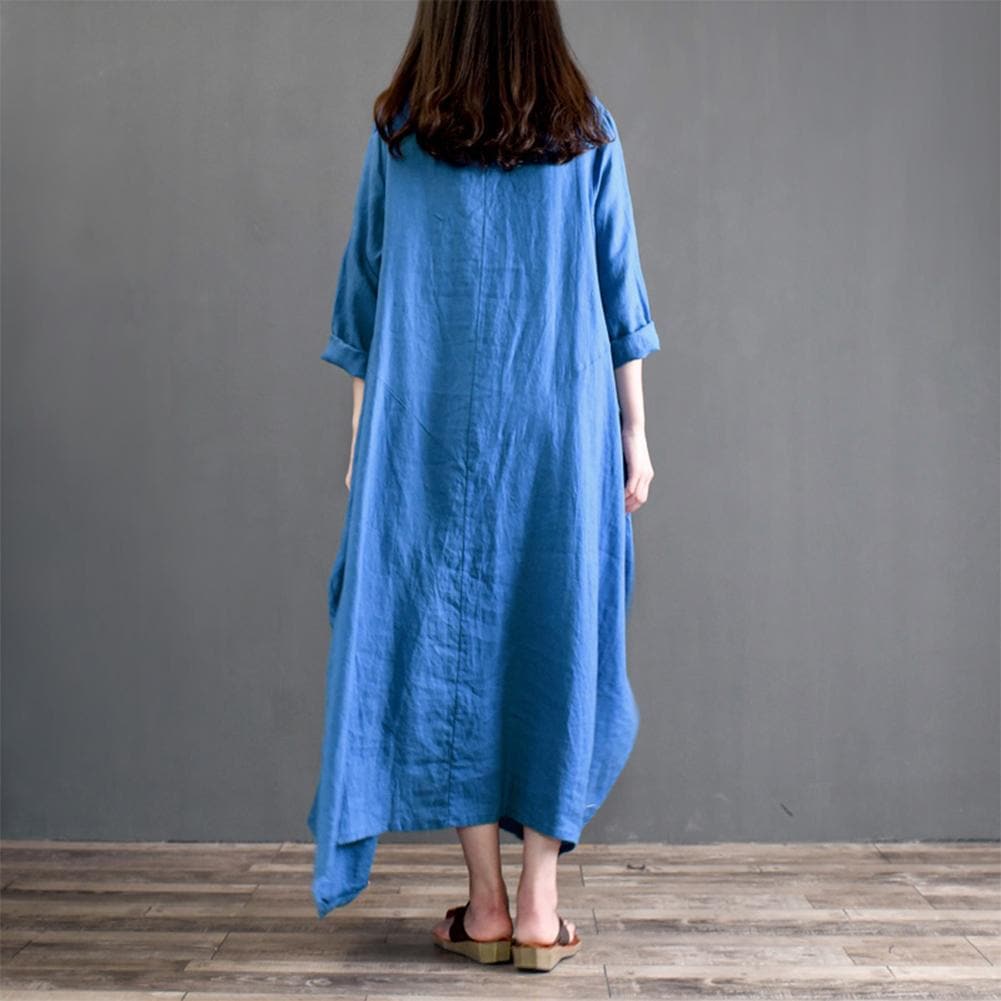 Asymmetrical Oversized Maxi Dress dylinoshop