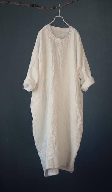 Simply Zen Long Sleeve Linen Dress  | Zen Buddha Trends