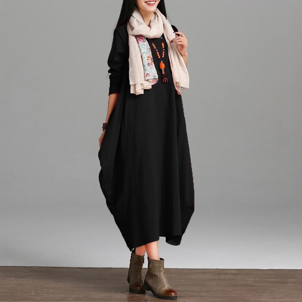 Asymmetrical Oversized Maxi Dress dylinoshop