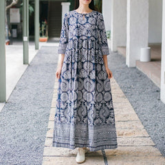 Chinese Legends Cotton Linen Dress dylinoshop