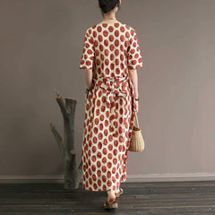 Empire Waist Polka Dot Midi Dress dylinoshop