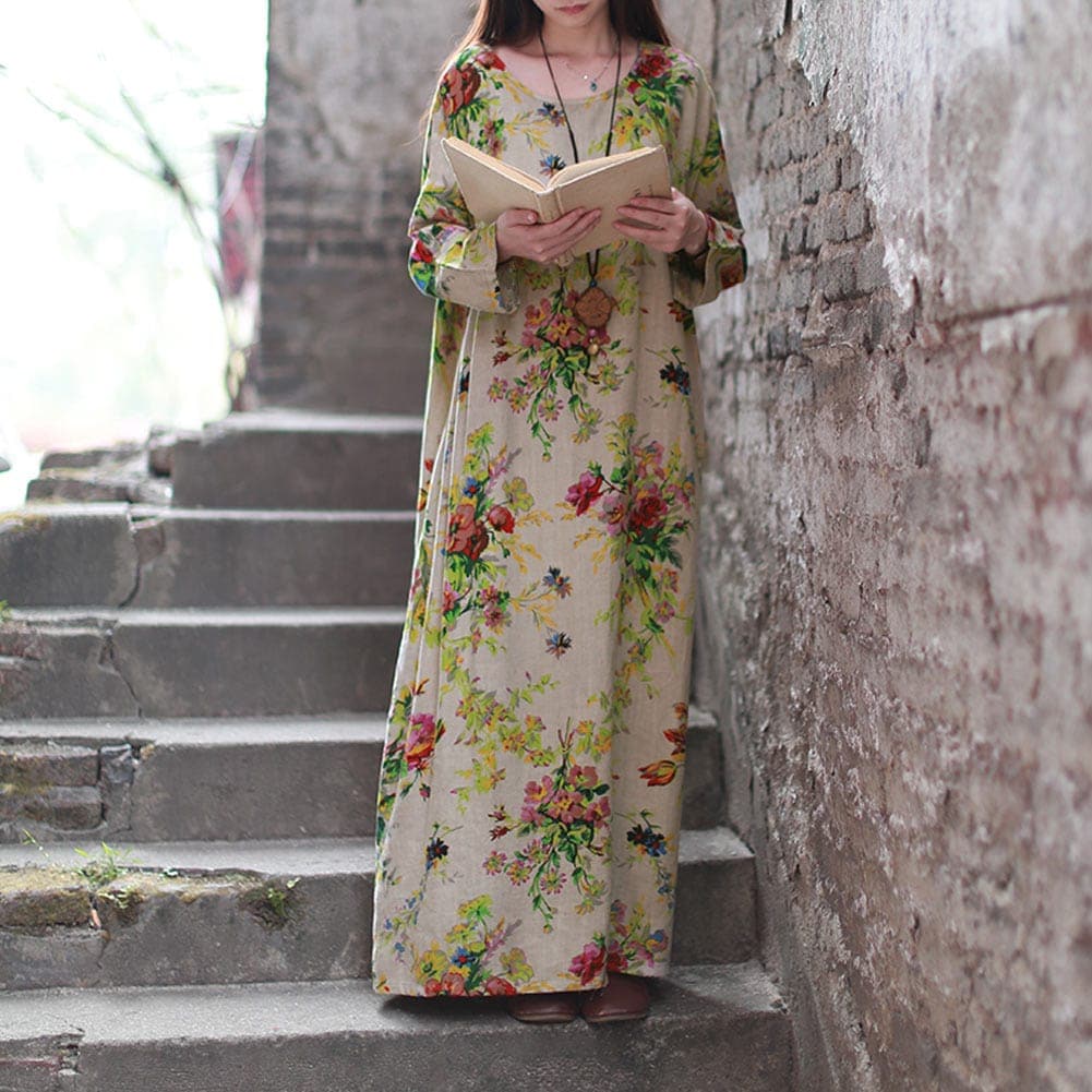 Oversized Floral Maxi Dress | Zen Buddha Trends