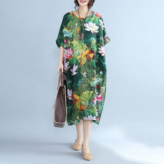 Sweet Emotion Loose Floral Midi Dress Buddha Trends