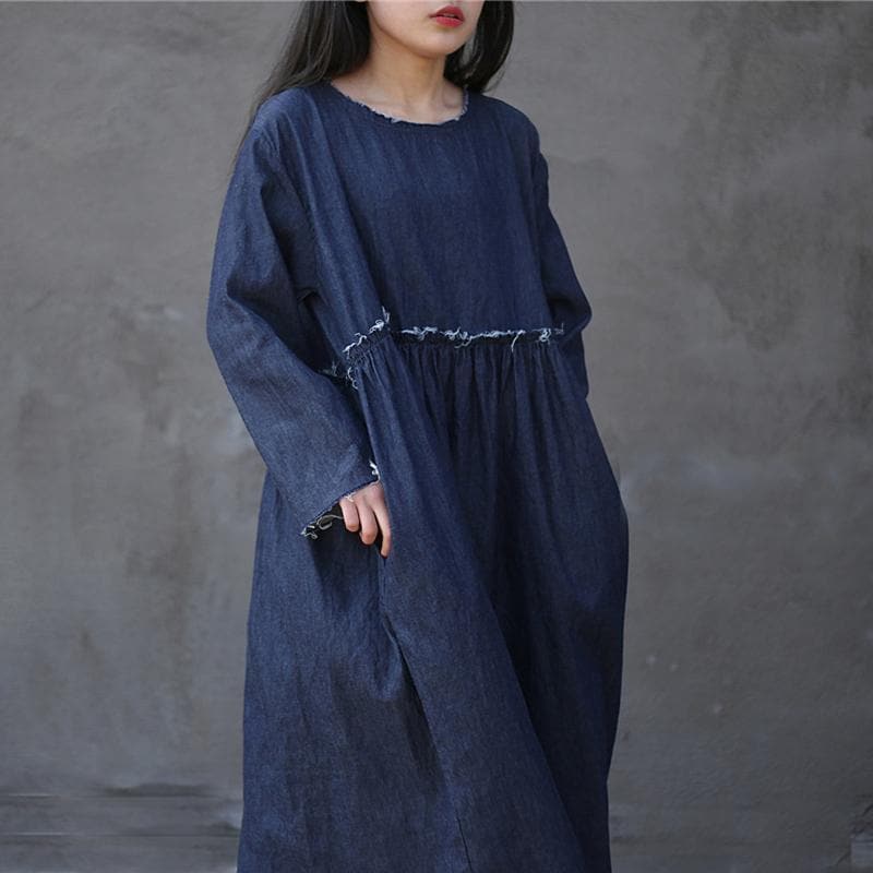 Casual Loose Denim Dress | Zen dylinoshop