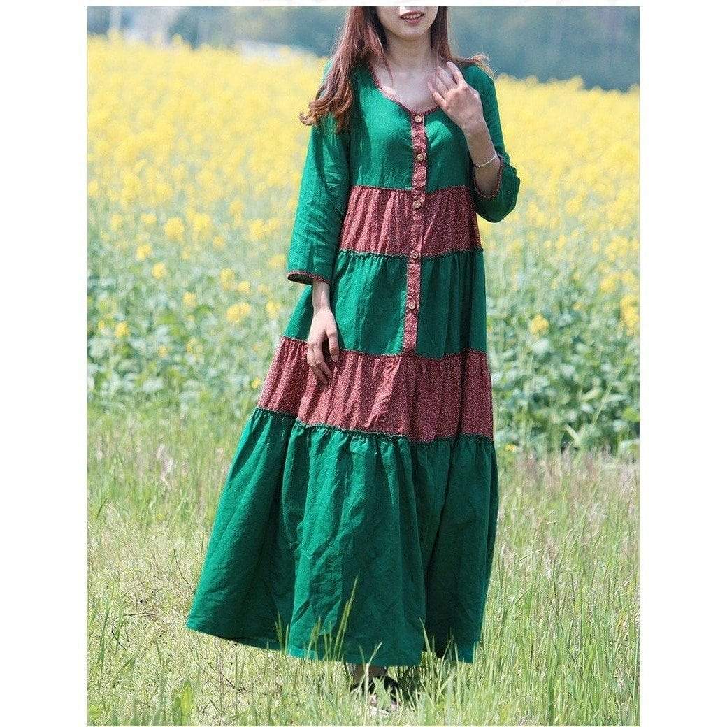 Franfreluche Bohemian Hippie Dress dylinoshop