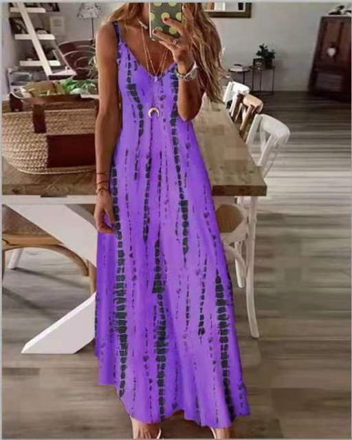 Boho Chic Tie-Dye Beach Dress dylinoshop