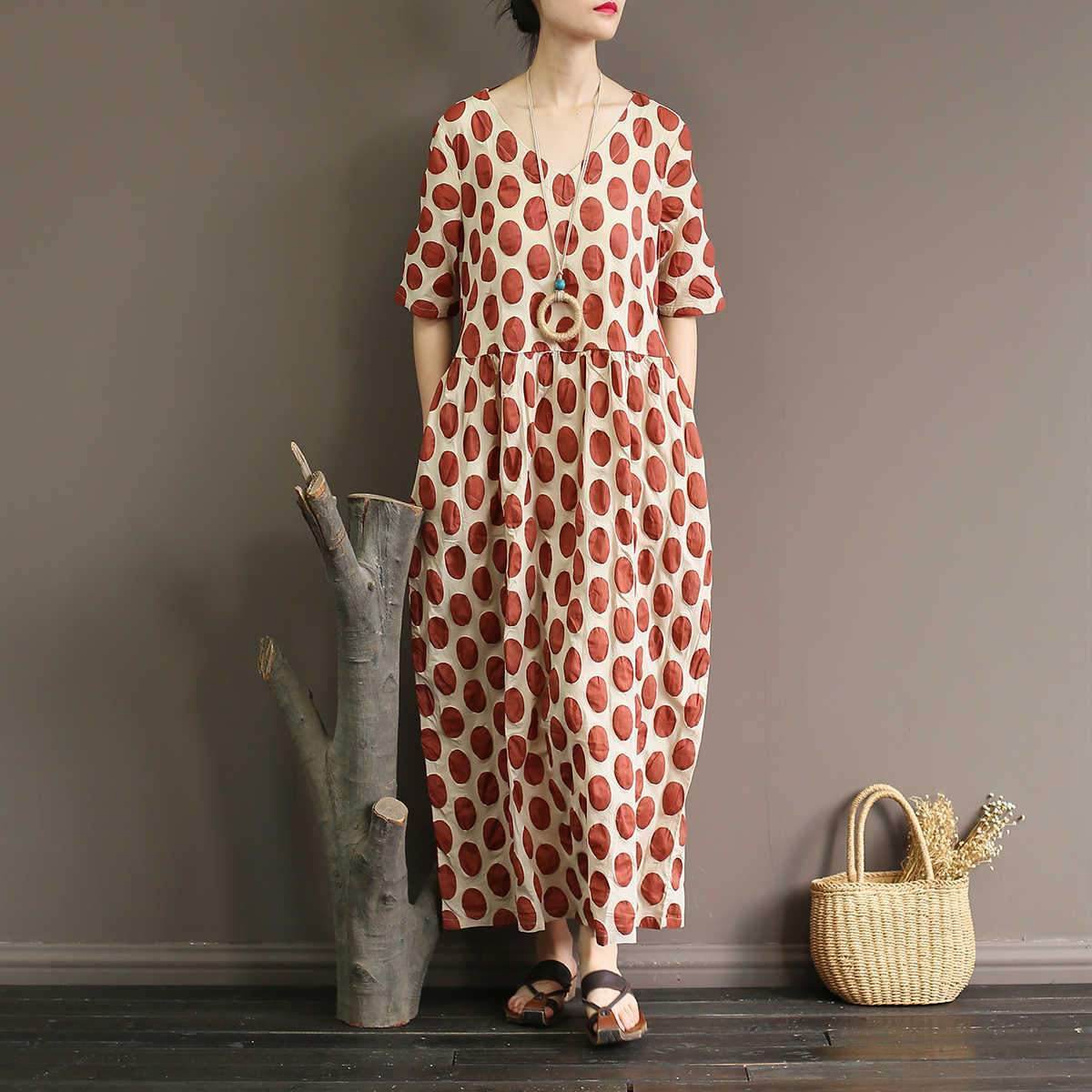 Empire Waist Polka Dot Midi Dress dylinoshop