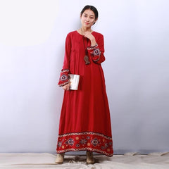 Floral Embroidered Chinese Dress dylinoshop