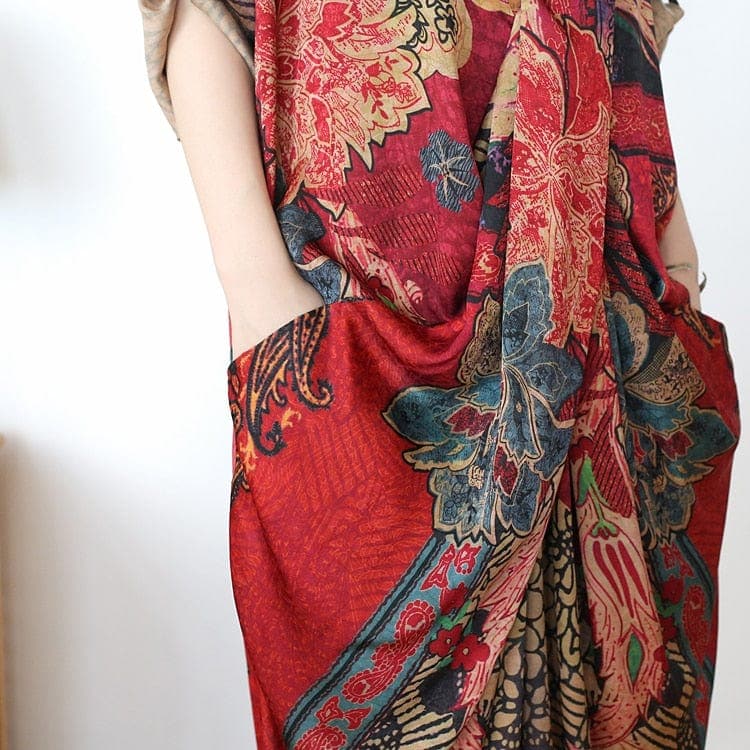 Silk Chinese Cross Tunic | Nirvana Buddha Trends